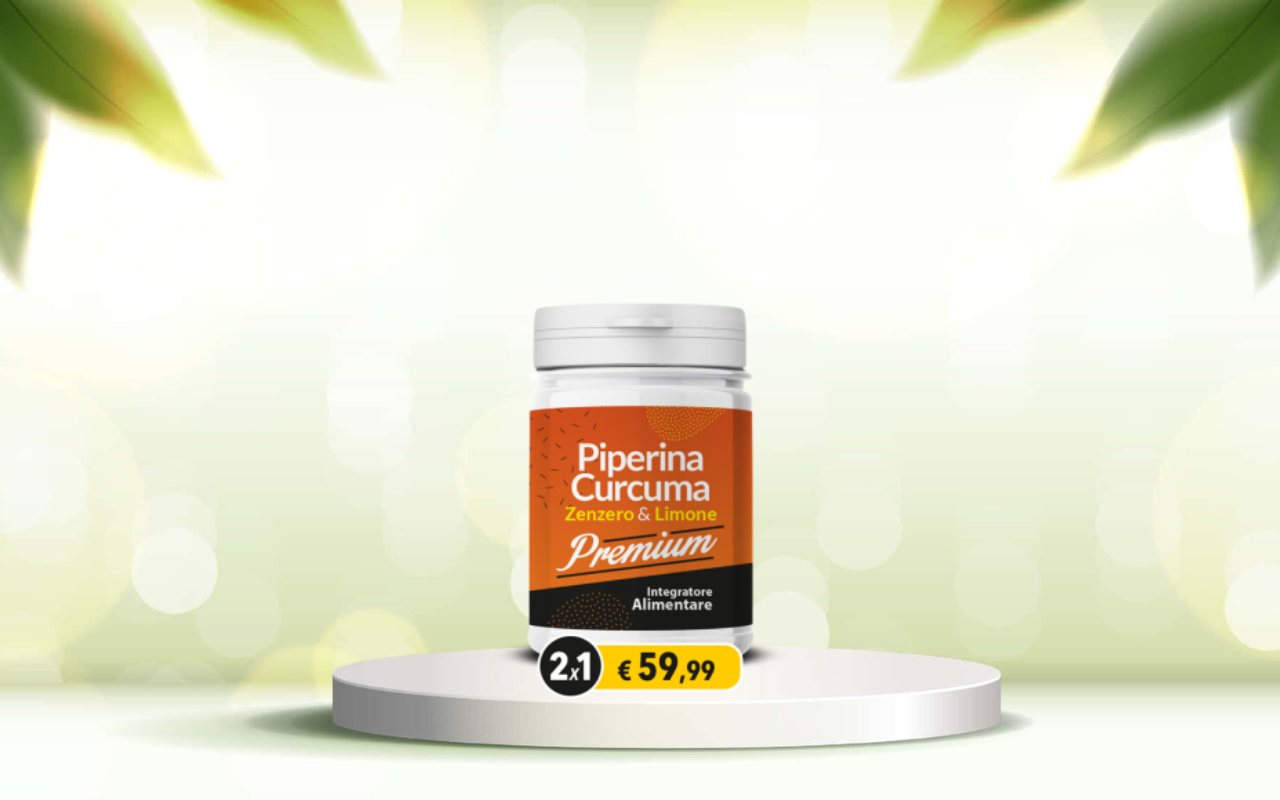 Scopri come depurarti e dimagrire con Piperina e Curcuma Premium: ordina ora